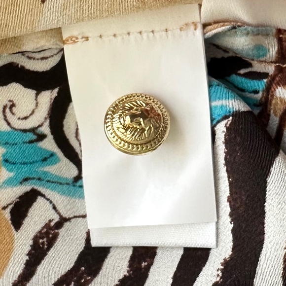 Lilly Pulitzer Elsa 100% Silk Blouse Lilly's Zoo Print M Smocked Timeless NWOT - Picture 14 of 16